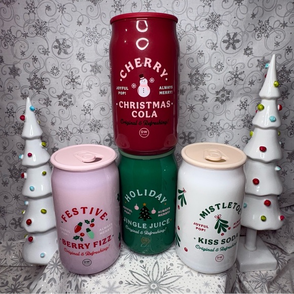 DW Home Christmas Festive Soda Pop XL 15.4 Oz. Single Wick Candles 4 Pack - Picture 13 of 13